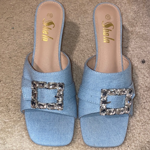 Denim low heels - Picture 1 of 4
